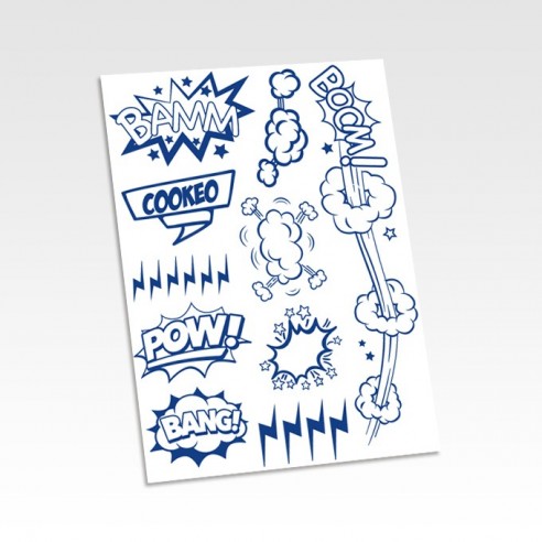 Planche de stickers pour personnalisation décoration Cookeo, thermomix