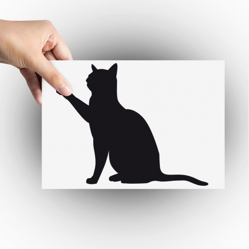 Autocollant chat en métal pour voiture - Stickers/autocollants