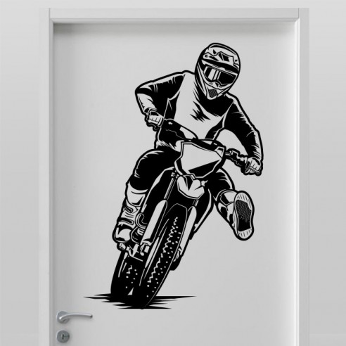 Sticker décoration motocross pas cher - Stickers muraux sport extreme