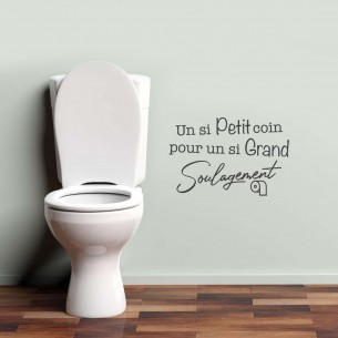 Déco humour : Sticker mural La prière des toilettes