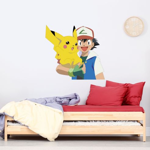 Stickers 3D Pokemon Pikachu - Stickers Muraux Enfant