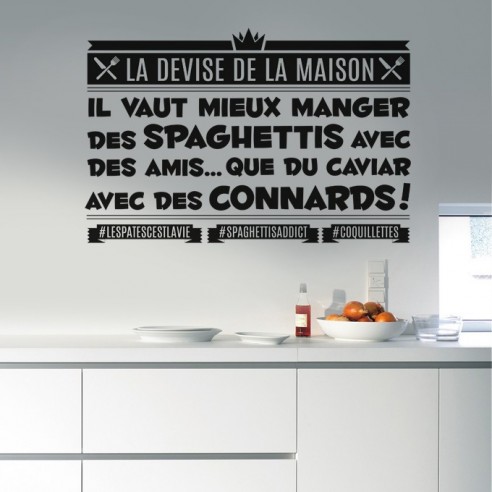 Stickers Muraux Cuisine Stickers Citation Theme De La Cuisine